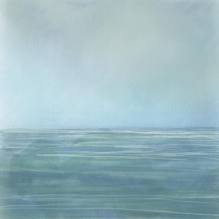 "Turquoise Sea"  Digital Painting  Edition 1/10  20" x 20"