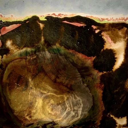 Hand Painted Mixed Media Digital Print 