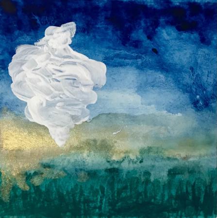 Limited Edition of 10, Hand Painted,  Mixed Media, Digital Print  8' x 8"
